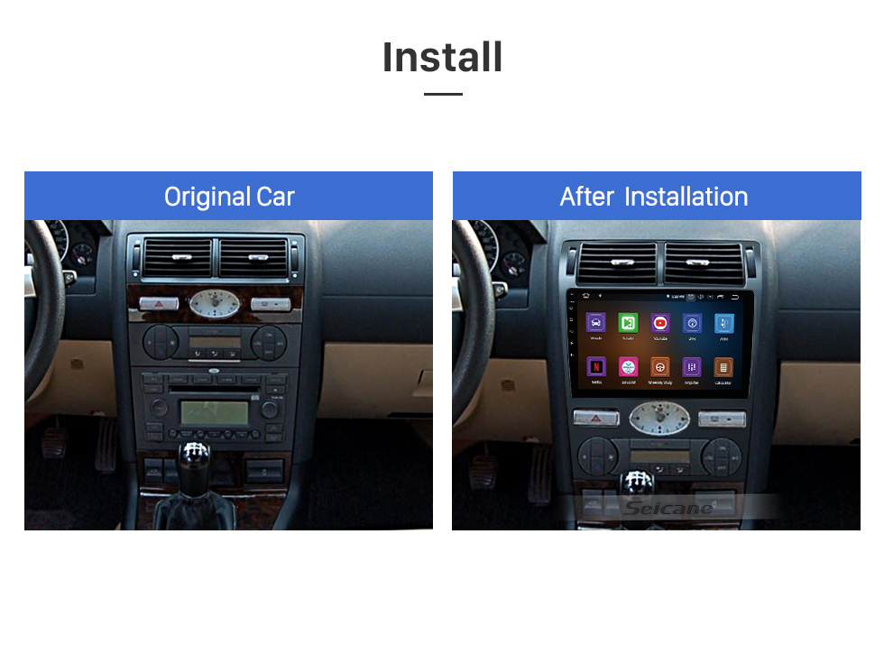 Seicane 9 inch Android 11.0 for 2004-2007 FORD MONDEO GPS Navigation Radio with Bluetooth HD Touchscreen support TPMS DVR Carplay camera DAB+ Seicane 9 inch Android 11.0 for 2004-2007 FORD MONDEO GPS Navigation Radio with Bluetooth HD Touchscreen support TPMS DVR Carplay camera DAB+