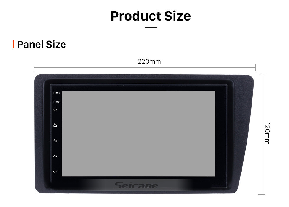 Seicane Android 13.0 HD Touchscreen Car Radio Head Unit For 2001-2005 Honda Civic GPS Navigation Bluetooth WIFI Support Mirror Link USB DVR 1080P Video Steering Wheel Control