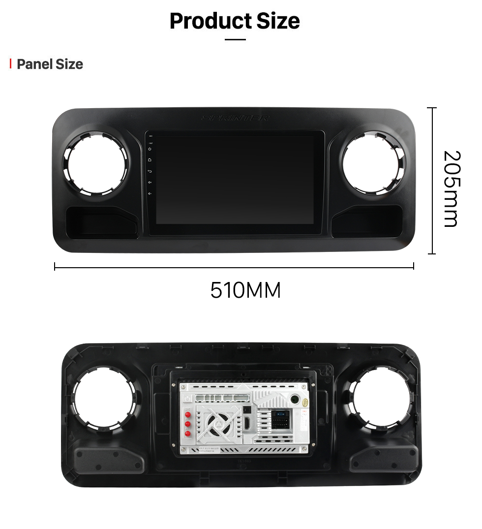 Seicane Android 12.0 de 10,1 polegadas para 2018+ BENZ SPRINTER LHD GPS Navigation Radio com suporte para tela sensível ao toque Bluetooth HD TPMS DVR Carplay câmera DAB+