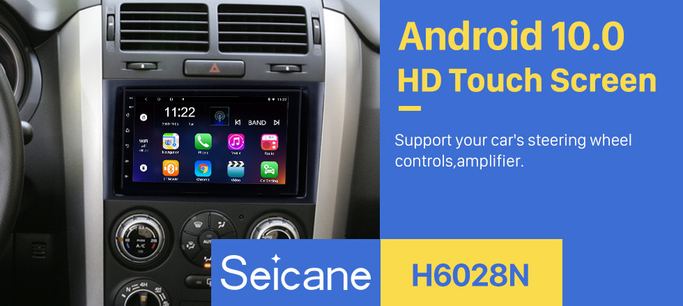 Seicane 7 Inch Aftermarket Android 10.0 Touch Screen GPS Navigation system For 2005-2015 SUZUKI GRAND VITARA Support Bluetooth Radio TPMS DVR OBD II Rear camera AUX Headrest Monitor Control USB HD 1080P Video 3G WiFi Seicane 7 Inch Aftermarket Android 10.0 Touch Screen GPS Navigation system For 2005-2015 SUZUKI GRAND VITARA Support Bluetooth Radio TPMS DVR OBD II Rear camera AUX Headrest Monitor Control USB HD 1080P Video 3G WiFi