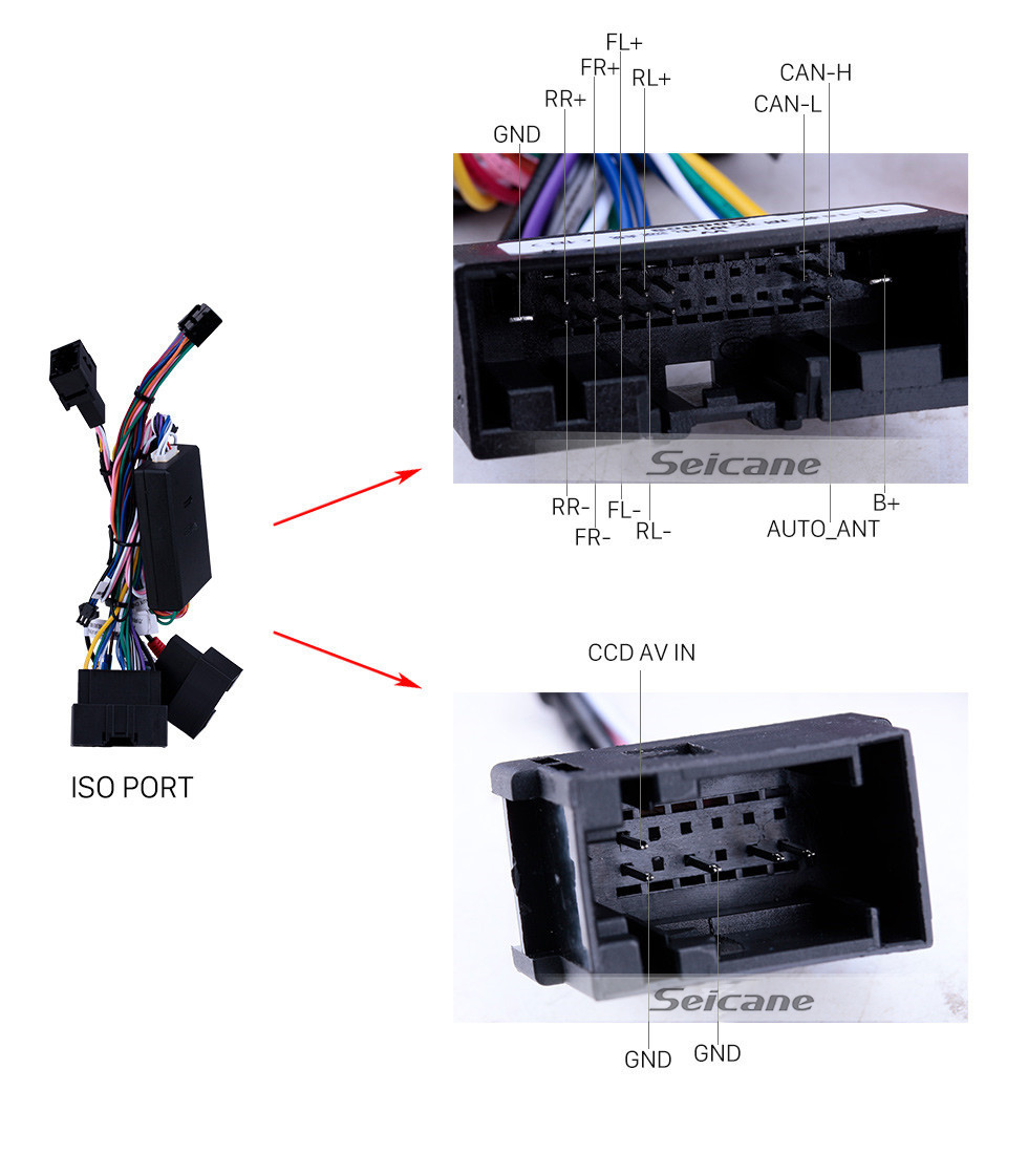 Seicane Radio Android 12.0 de 10.1 pulgadas para Ford Mondeo / Fusion 2009-2012 Pantalla táctil Bluetooth Navegación GPS Carplay Soporte USB TPMS Control del volante