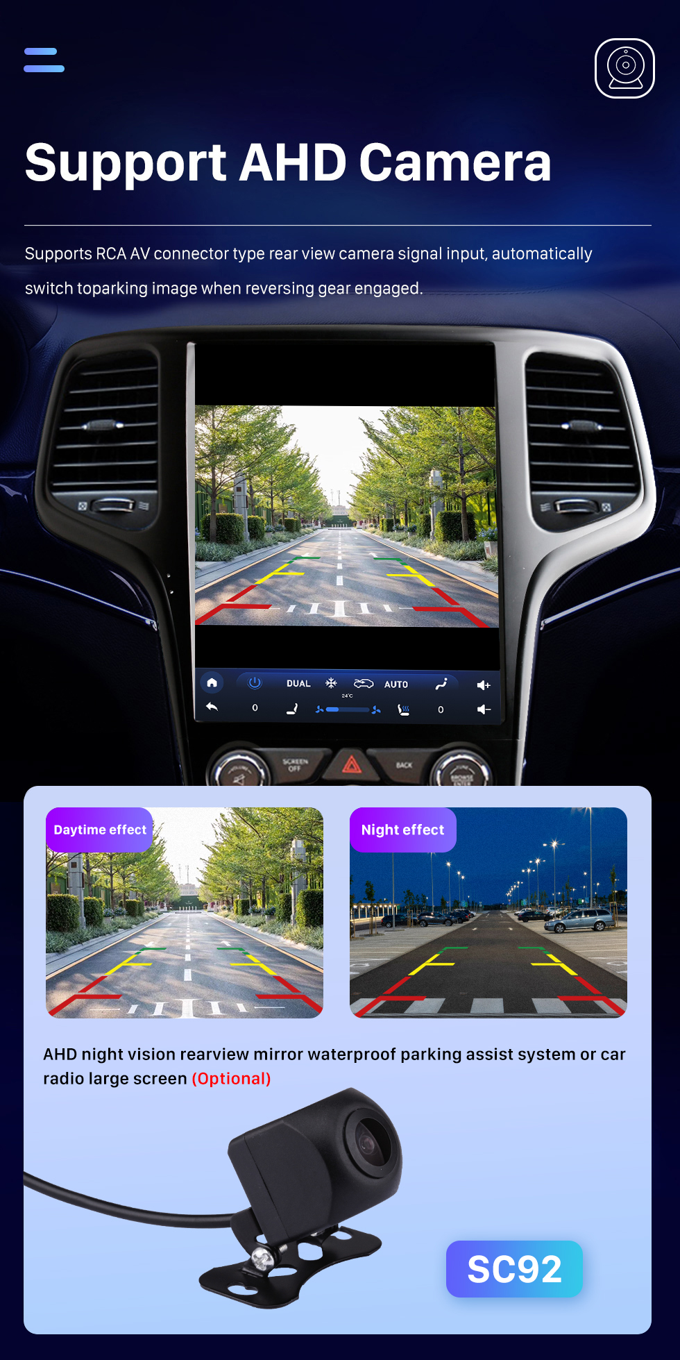 Seicane OEM 12,1-дюймовый Android 10.0 для 2014 2015 Jeep Grand Cherokee SRT Радио GPS-навигационная система HD Сенсорный экран Bluetooth Carplay