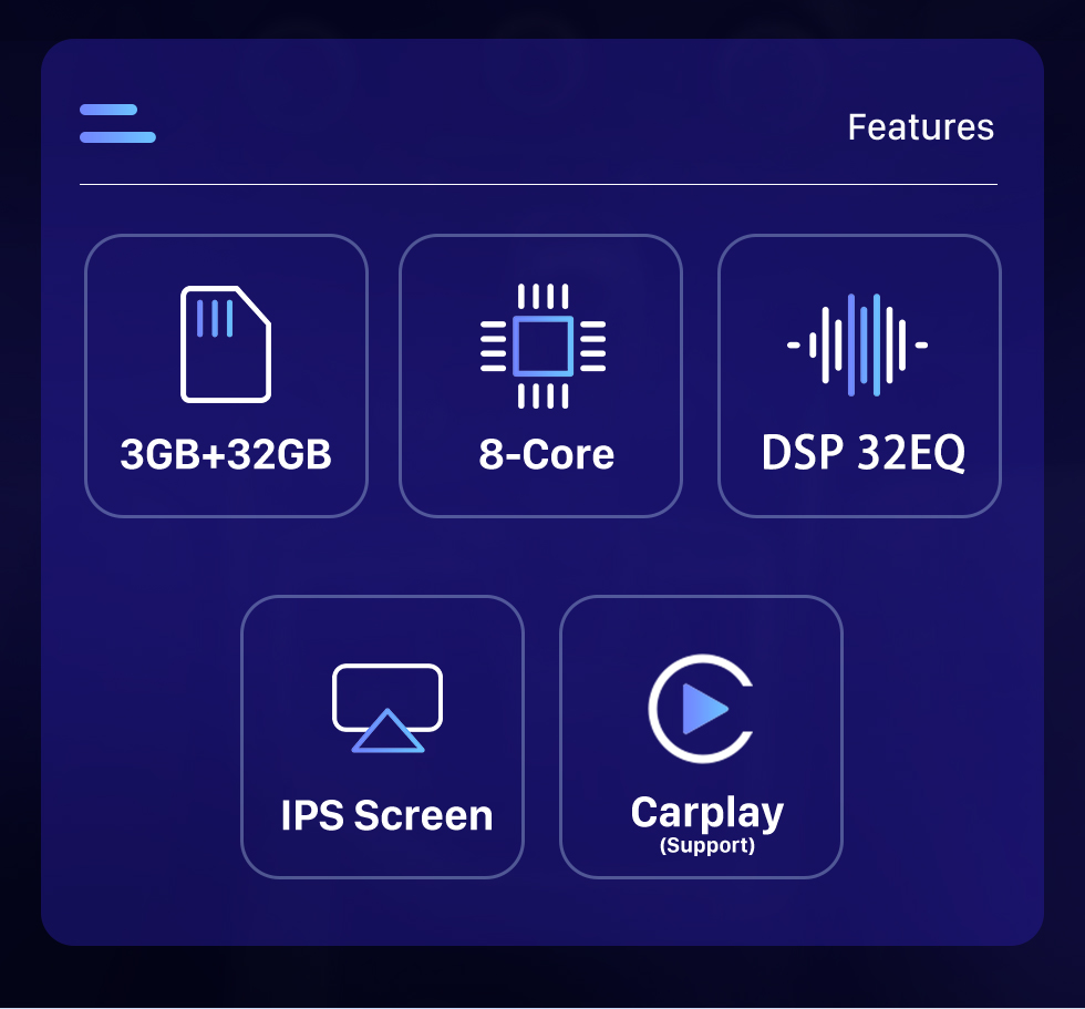 Seicane 9,7 pouces Android 10.0 Radio de navigation GPS pour 2015 2016 2017 2018 2019 2020 2021 Ford Mustang avec écran tactile HD Prise en charge Bluetooth AUX Carplay OBD2
