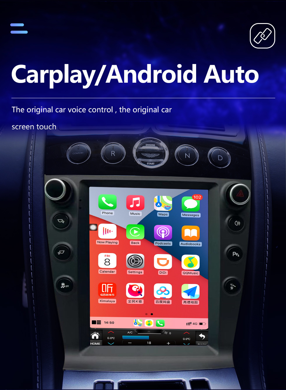 Seicane OEM 9.7 pulgadas Android 10.0 para 2005-2015 AstonMartin Radio Sistema de navegación GPS con pantalla táctil HD Bluetooth Carplay compatible con OBD2 DVR TPMS Seicane OEM 9.7 pulgadas Android 10.0 para 2005-2015 AstonMartin Radio Sistema de navegación GPS con pantalla táctil HD Bluetooth Carplay compatible con OBD2 DVR TPMS