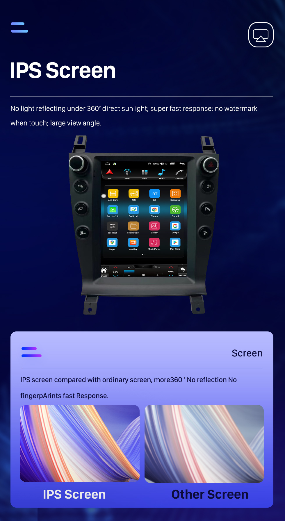 Seicane OEM 9,7 Zoll Android 10.0 für 2005-2015 AstonMartin Radio GPS Navigationssystem mit HD Touchscreen Bluetooth Carplay Unterstützung OBD2 DVR TPMS