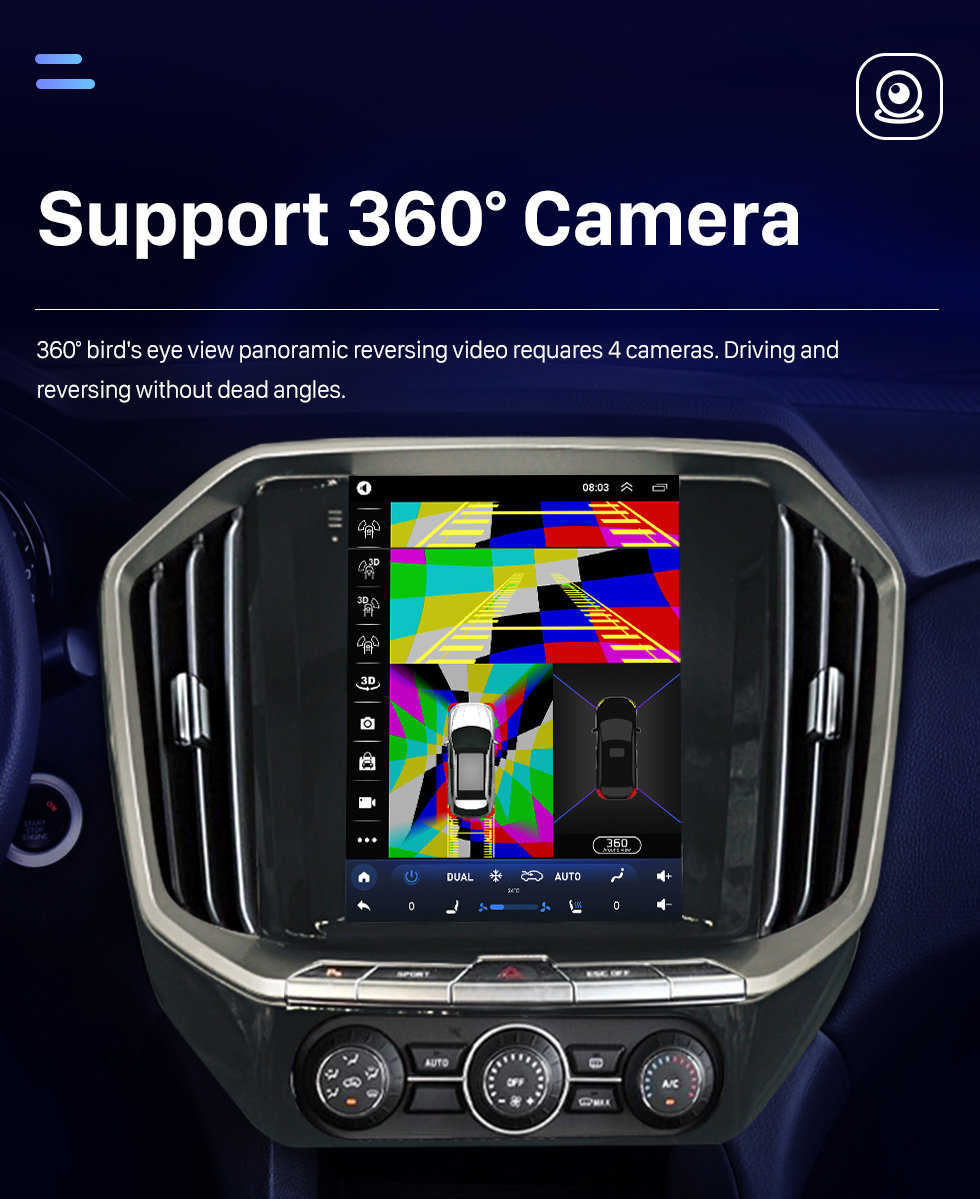 Seicane 9,7-дюймовый GPS-навигатор Android 10.0 для 2016 JMC YUSHENG S350 YUHU с сенсорным экраном HD Bluetooth AUX с поддержкой Carplay OBD2