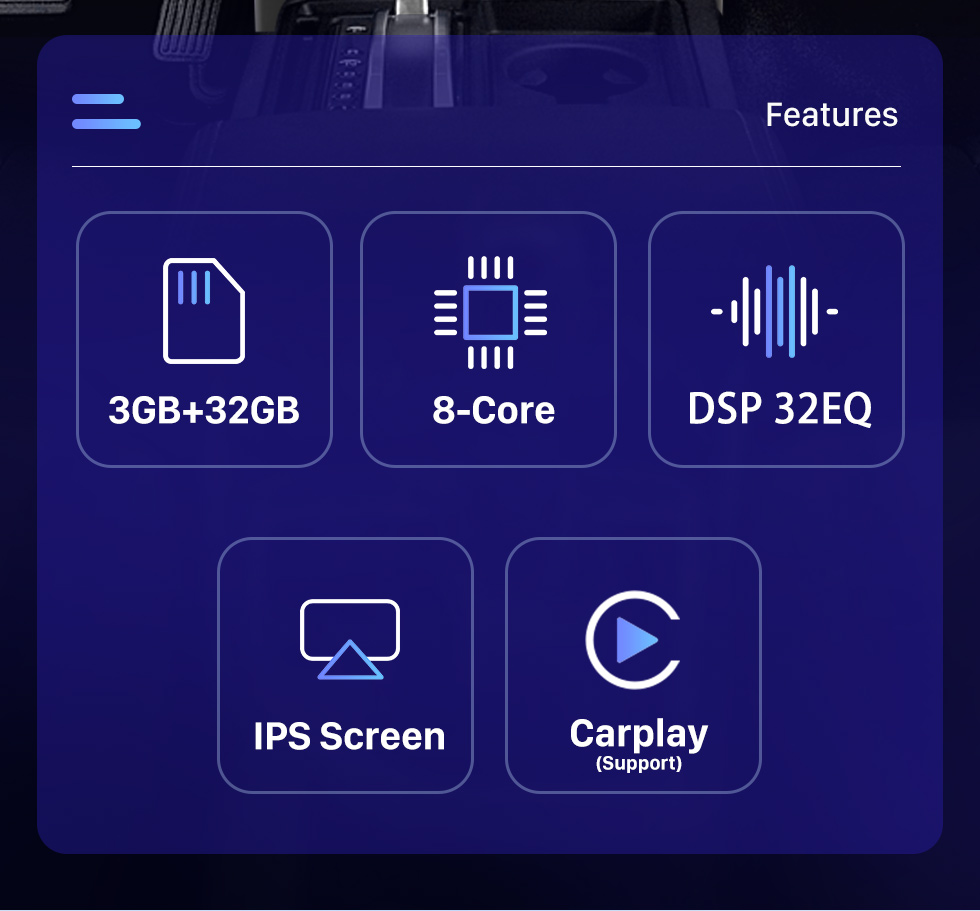 Seicane OEM 9,7 pouces Android 10.0 pour 2004-2007 Hummer H2 Radio Système de navigation GPS avec écran tactile HD Prise en charge Bluetooth Carplay OBD2 DVR TPMS