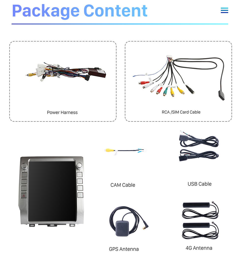 Seicane Carplay OEM 12.1 pulgadas Android 10.0 para 2014-2018 TOYOTA TUNDRA Radio Android Auto Sistema de navegación GPS con pantalla táctil HD Soporte Bluetooth OBD2 DVR Seicane Carplay OEM 12.1 pulgadas Android 10.0 para 2014-2018 TOYOTA TUNDRA Radio Android Auto Sistema de navegación GPS con pantalla táctil HD Soporte Bluetooth OBD2 DVR