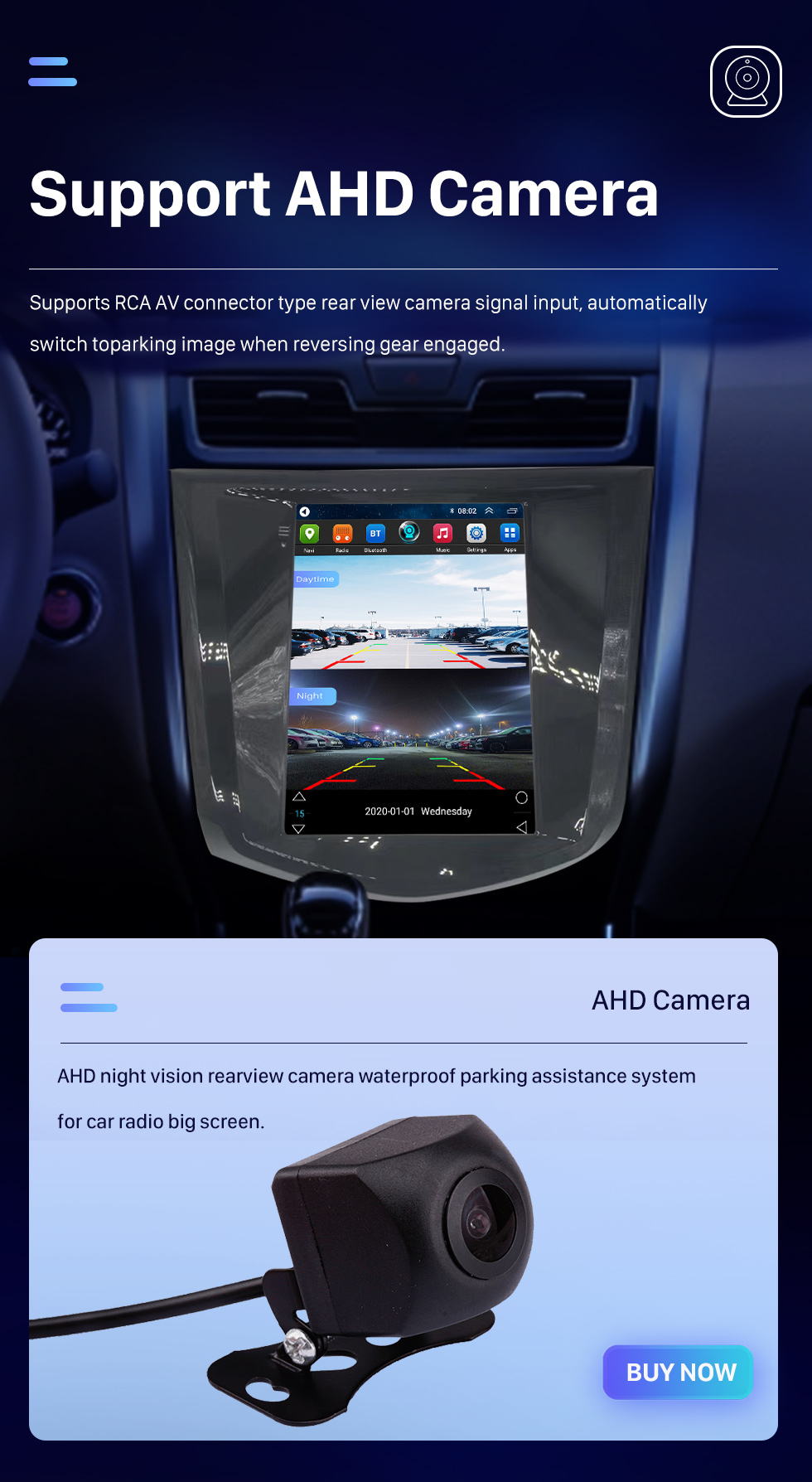 Seicane Carplay OEM 9,7 pouces Android 10.0 pour 2012-2016 Nissan TEANA Radio Android Auto Système de navigation GPS avec écran tactile HD Prise en charge Bluetooth OBD2 DVR