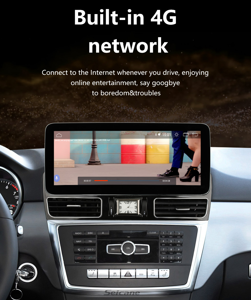 Seicane Carplay Android 10.0 para 2013 2014 2015 Mercedes ML GL W166 NTG4.5 Radio Sistema de navegación GPS con pantalla táctil HD de 8.8 pulgadas Soporte Bluetooth TV digital HD