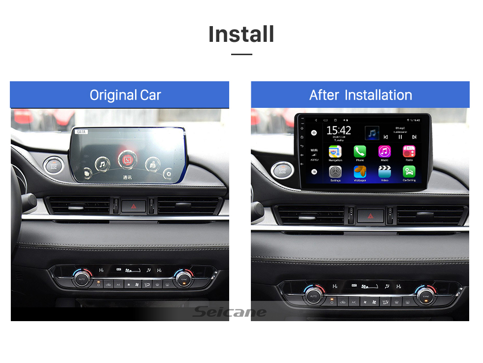Seicane 9 inch Android 13.0 for 2020 MAZDA ATENZA Stereo GPS navigation system with Bluetooth TouchScreen support Rearview Camera Seicane 9 inch Android 13.0 for 2020 MAZDA ATENZA Stereo GPS navigation system with Bluetooth TouchScreen support Rearview Camera