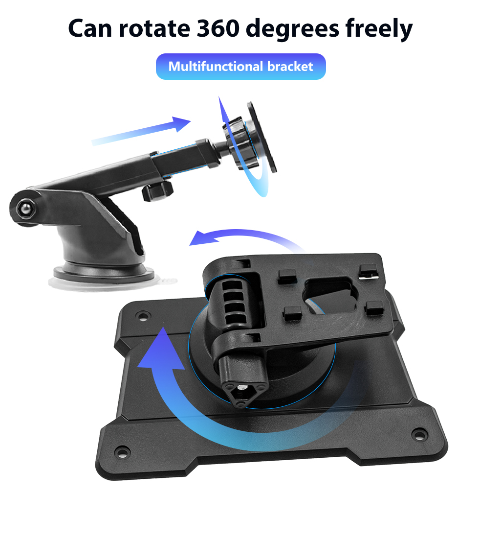 Seicane Monitor de toque automático sem fio Carplay Android de 7 polegadas Sistema de navegação GPS estéreo com suporte para Bluetooth Exibição de vídeo HD de câmera de ré