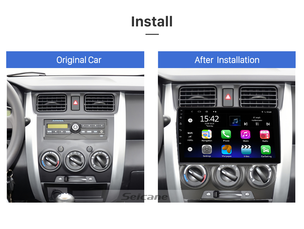 Seicane 9-дюймовый Android 13.0 для 2014 2015 2016-2021 MAZDA 2 CX-3 Стерео GPS-навигационная система с поддержкой Bluetooth TouchScreen Камера заднего вида Seicane 9-дюймовый Android 13.0 для 2014 2015 2016-2021 MAZDA 2 CX-3 Стерео GPS-навигационная система с поддержкой Bluetooth TouchScreen Камера заднего вида