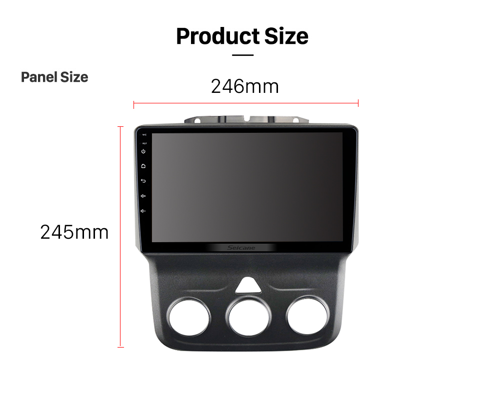 Seicane 9 pouces Android 13.0 pour 2013 2014 2015-2019 DODGE RAM 1500 Système de navigation GPS stéréo avec prise en charge de l&amp;amp;amp;#39;écran tactile Bluetooth Caméra de recul