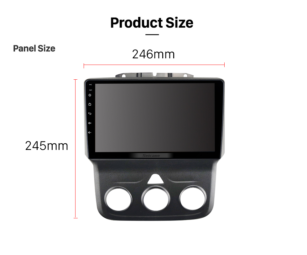 Seicane 9 pulgadas Android 13.0 para 2013 2014 2015-2019 DODGE RAM 1500 Sistema de navegación GPS estéreo con soporte de pantalla táctil Bluetooth Cámara de visión trasera