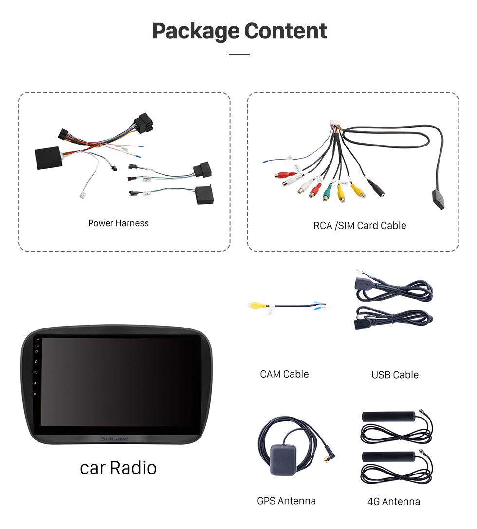 Seicane Android 13.0 Carplay Android Auto Touchscreen Radio for 2001-2004 Mercedes SL R230 SL350 SL500 SL55 SL600 SL65 GPS Navigation System Bluetooth