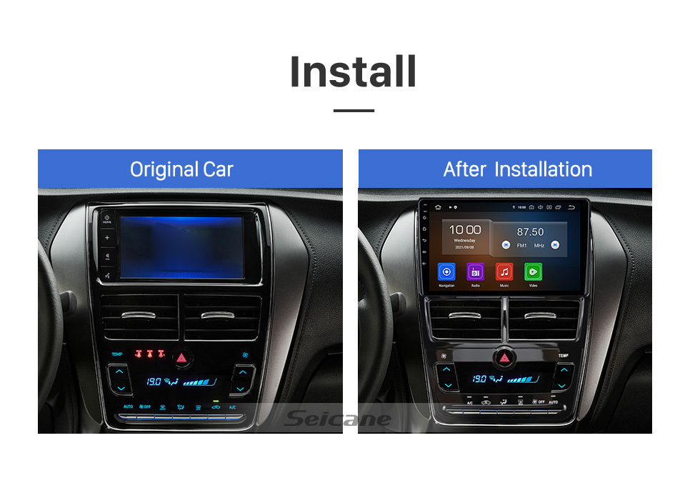 Seicane Carplay Écran tactile HD de 10,1 pouces Android 12.0 pour 2019 NISSAN SUNNY LHD Navigation GPS Android Prise en charge de l'unité principale automatique DAB + OBDII WiFi Commande au volant Seicane Carplay Écran tactile HD de 10,1 pouces Android 12.0 pour 2019 NISSAN SUNNY LHD Navigation GPS Android Prise en charge de l'unité principale automatique DAB + OBDII WiFi Commande au volant