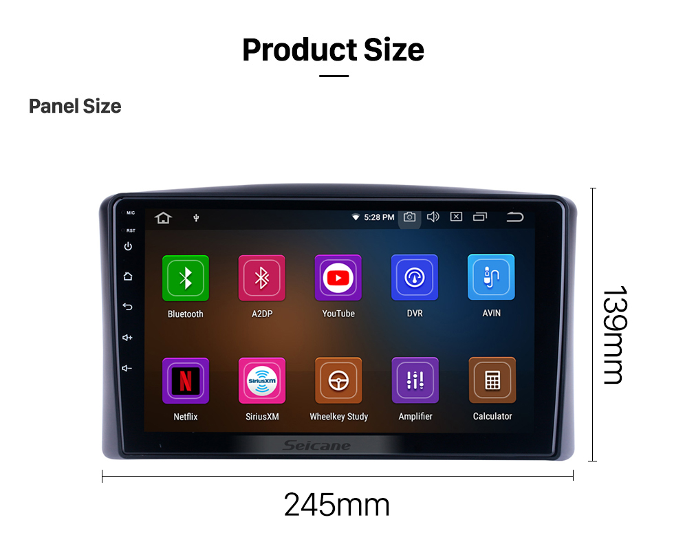 Seicane Für 1998-2005 Toyota Land Cruise VX Radio 9 Zoll Android 13.0 HD Touchscreen Bluetooth mit GPS Navigationssystem Carplay Unterstützung Rückfahrkamera