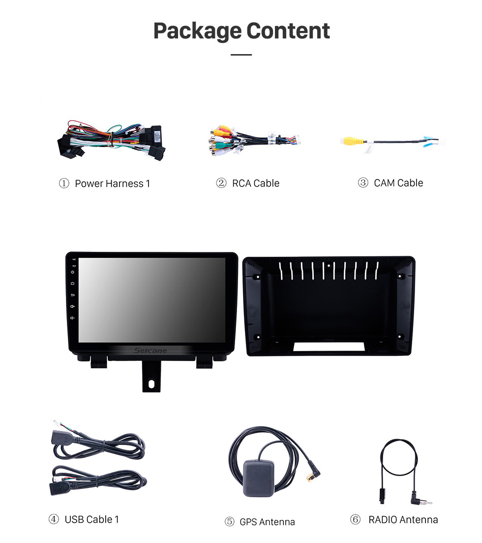 Seicane 9 pulgadas Android 11.0 para 2013 2014 2015 2016 2017 Audi Q3 Radio de navegación GPS con Bluetooth HD Soporte de pantalla táctil TPMS DVR Carplay cámara DAB +