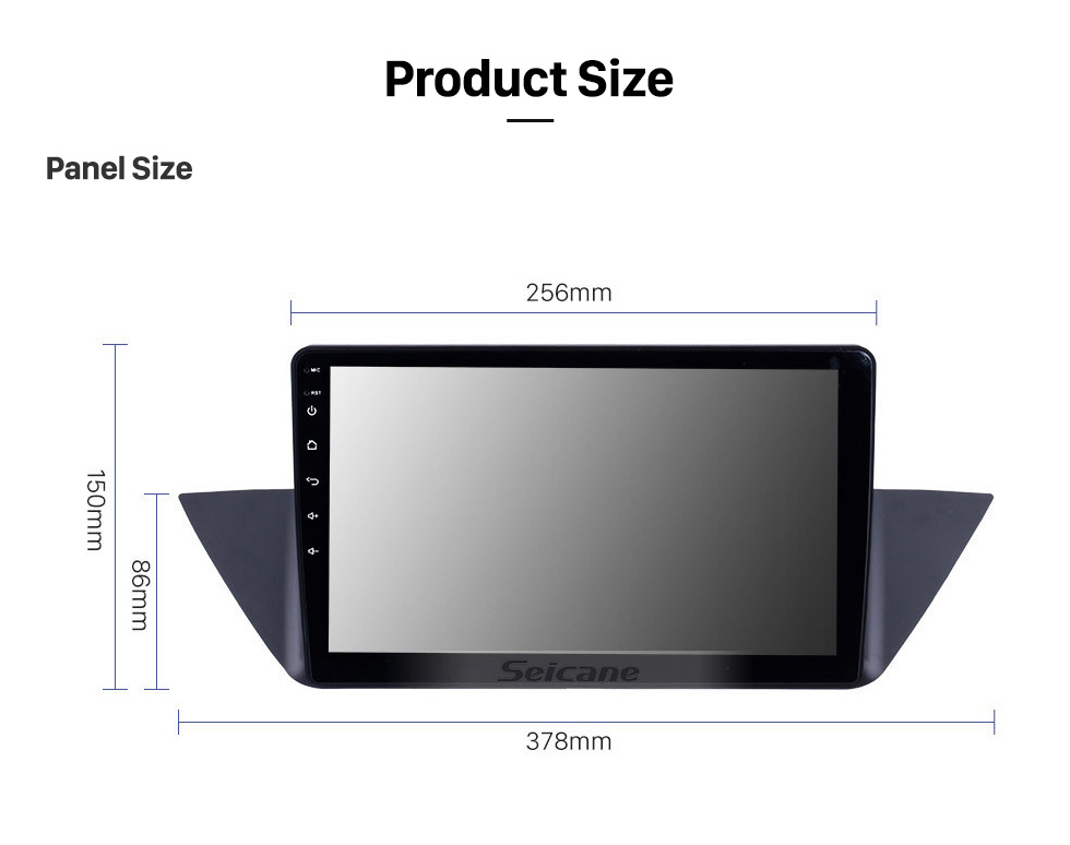 Seicane 9 pulgadas Android 11.0 para 2009-2013 BMW X1 Radio de navegación GPS con Bluetooth HD Soporte de pantalla táctil TPMS DVR Carplay cámara DAB +