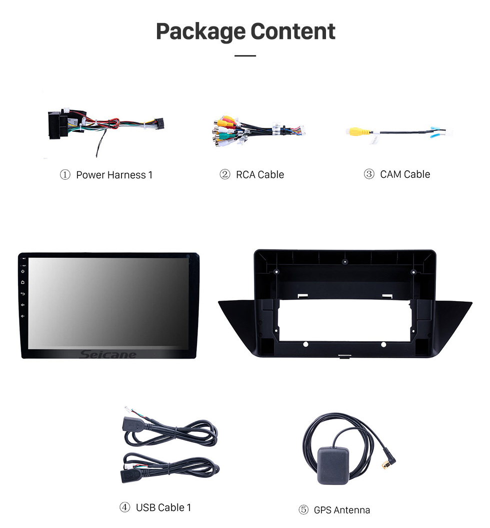 Seicane 9 pouces Android 11.0 pour 2009-2013 Radio de navigation GPS BMW X1 avec prise en charge de l'écran tactile Bluetooth HD TPMS DVR Caméra Carplay DAB + Seicane 9 pouces Android 11.0 pour 2009-2013 Radio de navigation GPS BMW X1 avec prise en charge de l'écran tactile Bluetooth HD TPMS DVR Caméra Carplay DAB +