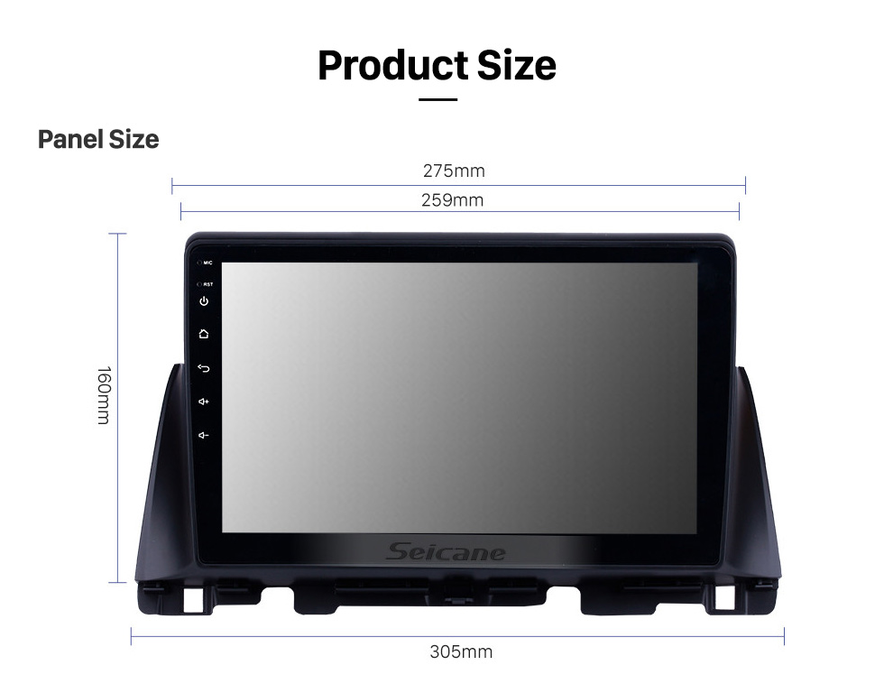 Seicane 9 polegadas Android 11.0 para 2019 FORD FOCUS GPS Navegação Rádio com Bluetooth HD Touchscreen suporte TPMS DVR Carplay câmera DAB +