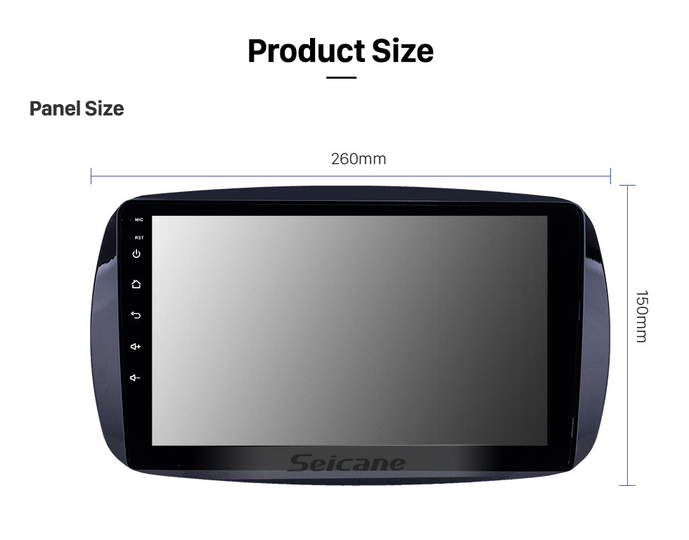 Seicane 9 pulgadas Android 12.0 para 2016 Mercedes-Benz SMART Radio de navegación GPS con Bluetooth HD Soporte de pantalla táctil TPMS DVR Carplay cámara DAB + Seicane 9 pulgadas Android 12.0 para 2016 Mercedes-Benz SMART Radio de navegación GPS con Bluetooth HD Soporte de pantalla táctil TPMS DVR Carplay cámara DAB +