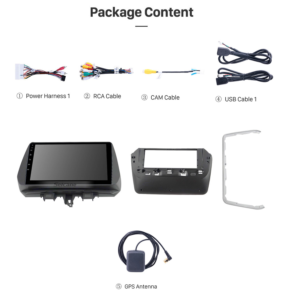 Seicane 9 pouces Android 11.0 pour 2018 2019 Hyundai Tucson Radio de navigation GPS avec prise en charge de l&amp;#39;écran tactile Bluetooth HD TPMS DVR Caméra Carplay DAB +