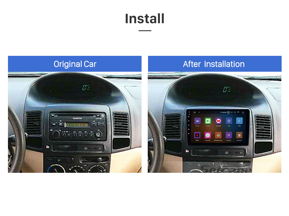 Seicane 9 pouces Android 11.0 pour 2004 TOYOTA VIOS FJ Radio de navigation GPS avec prise en charge de l'écran tactile Bluetooth HD TPMS DVR Caméra Carplay DAB + Seicane 9 pouces Android 11.0 pour 2004 TOYOTA VIOS FJ Radio de navigation GPS avec prise en charge de l'écran tactile Bluetooth HD TPMS DVR Caméra Carplay DAB +