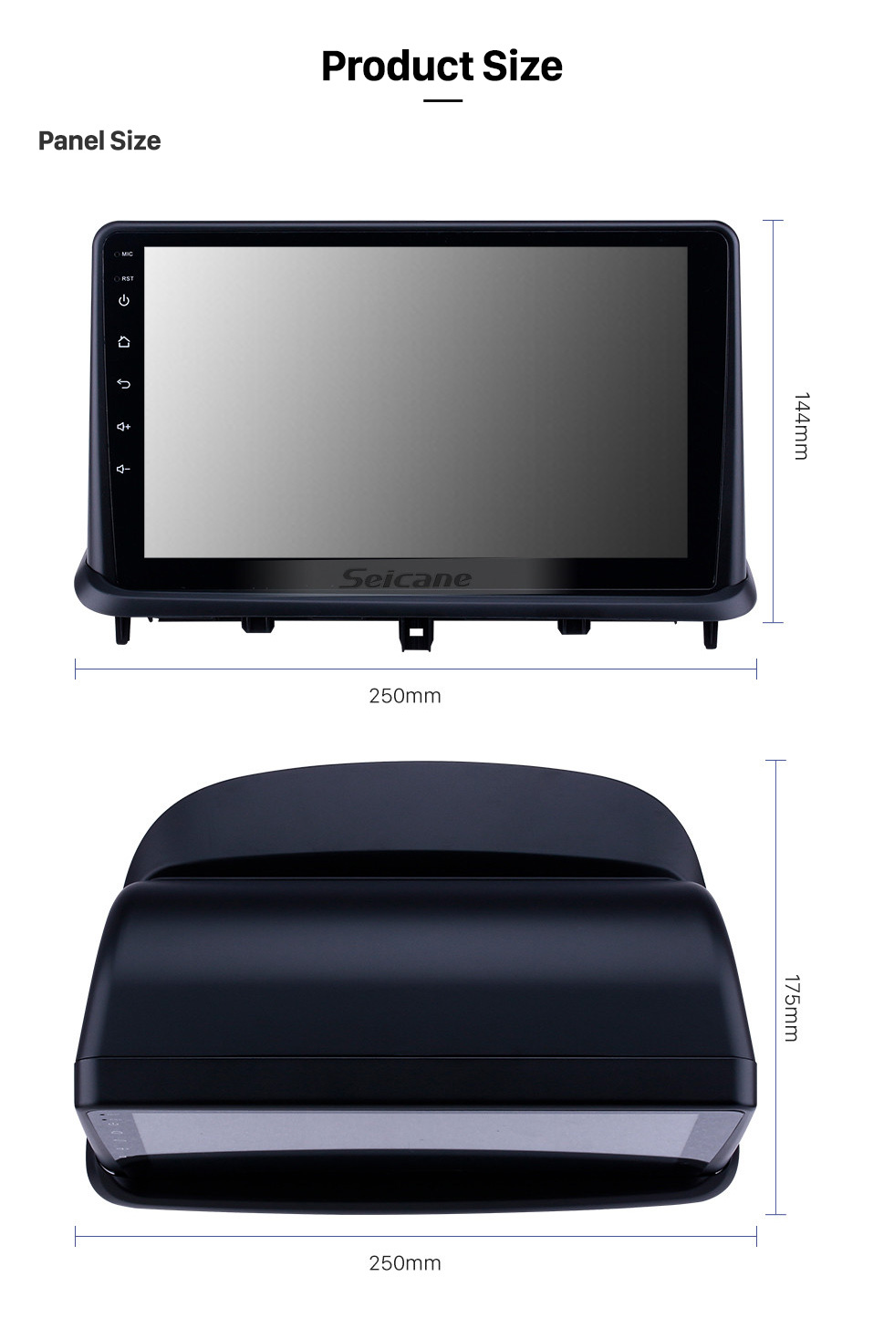 Seicane 9-дюймовый Android 11.0 для Changan Alsvin V7 2015 года GPS-навигация Радио с Bluetooth HD Поддержка сенсорного экрана TPMS DVR Камера Carplay DAB+