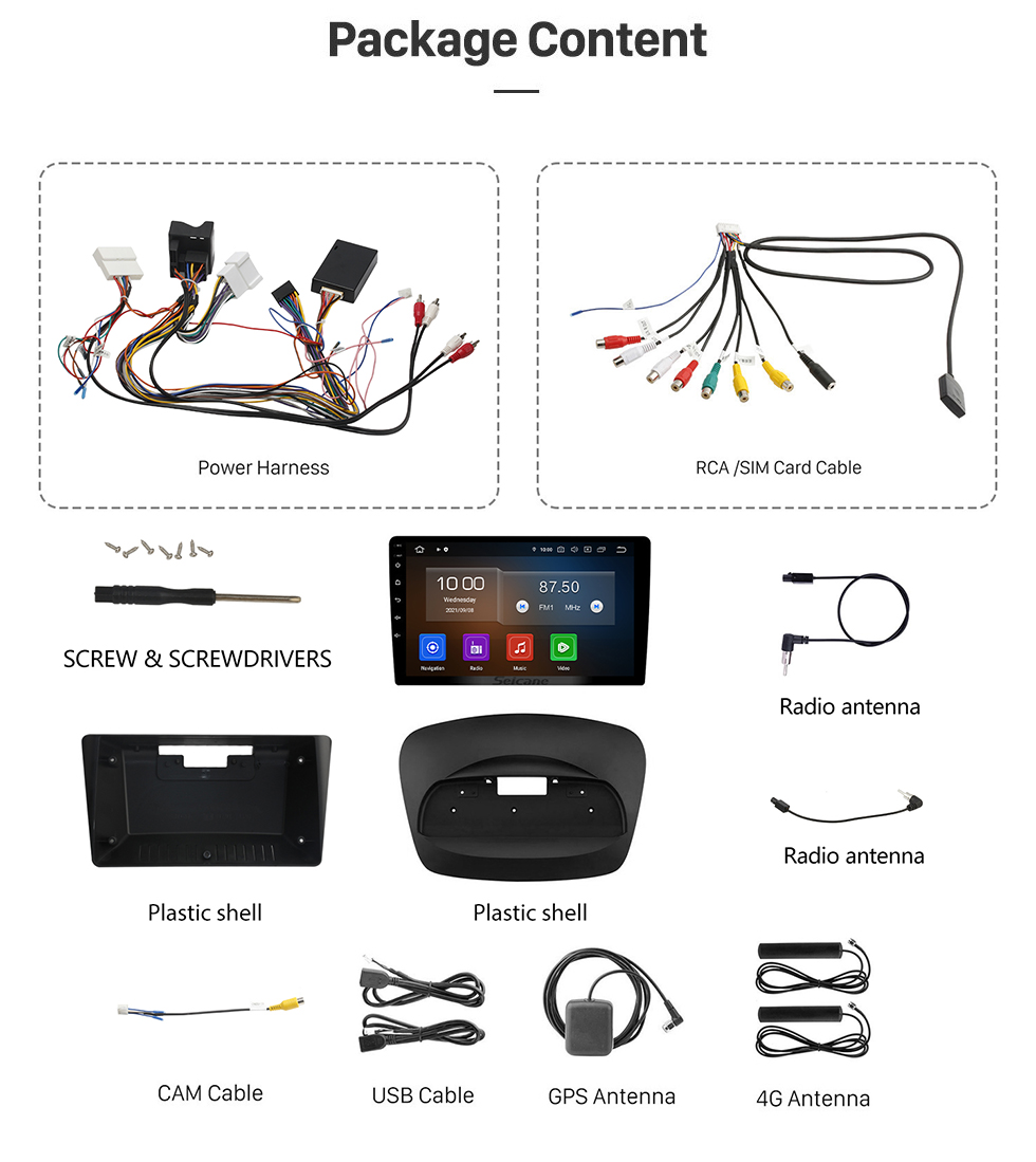 Seicane 9-дюймовый Android 11.0 для RENAULT MEGANE 3 2009–2014 гг. GPS-навигация Радио с Bluetooth HD Поддержка сенсорного экрана TPMS DVR Камера Carplay DAB+