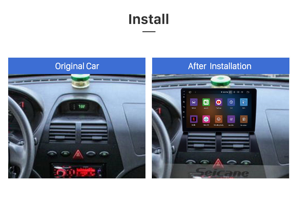 Seicane Android 11.0 de 9 polegadas para 2004-2008 RENAULT MEGANE 2 rádio de navegação gps com bluetooth hd touchscreen suporte tpms dvr carplay câmera dab + Seicane Android 11.0 de 9 polegadas para 2004-2008 RENAULT MEGANE 2 rádio de navegação gps com bluetooth hd touchscreen suporte tpms dvr carplay câmera dab +