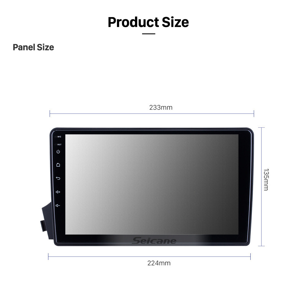 Seicane 9-дюймовый Android 11.0 для 2002 2003 2004 Mercedes Benz C W203 GPS-навигация Радио с Bluetooth HD Поддержка сенсорного экрана TPMS DVR Камера Carplay DAB +