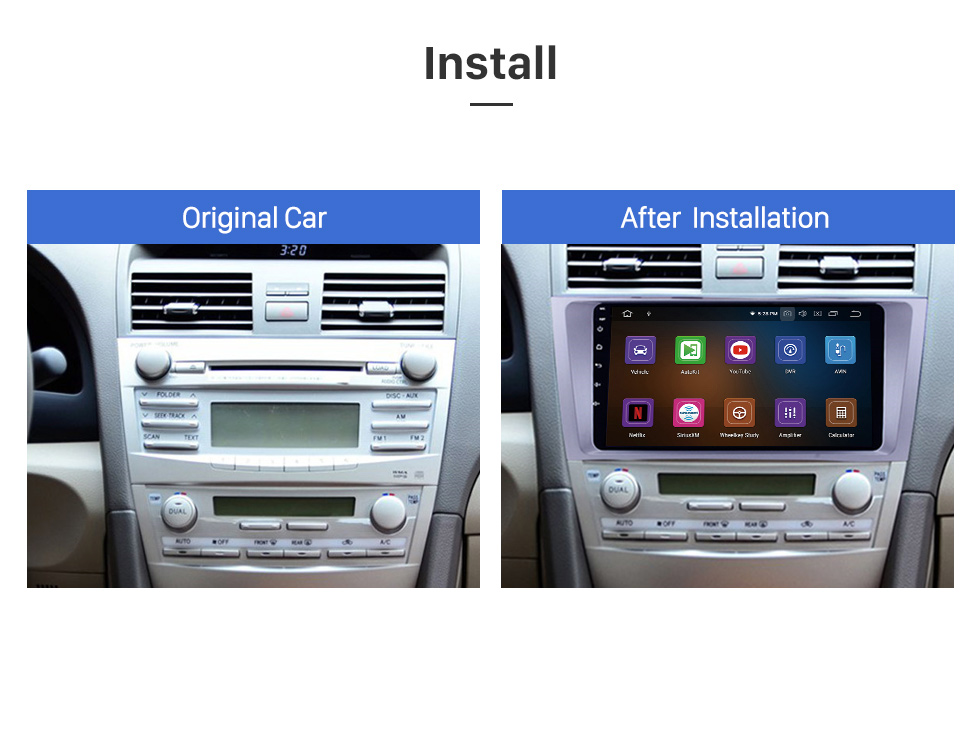 Seicane 9 inch Android 11.0 for 2005 Kia Optima GPS Navigation Radio with Bluetooth HD Touchscreen support TPMS DVR Carplay camera DAB+ Seicane 9 inch Android 11.0 for 2005 Kia Optima GPS Navigation Radio with Bluetooth HD Touchscreen support TPMS DVR Carplay camera DAB+