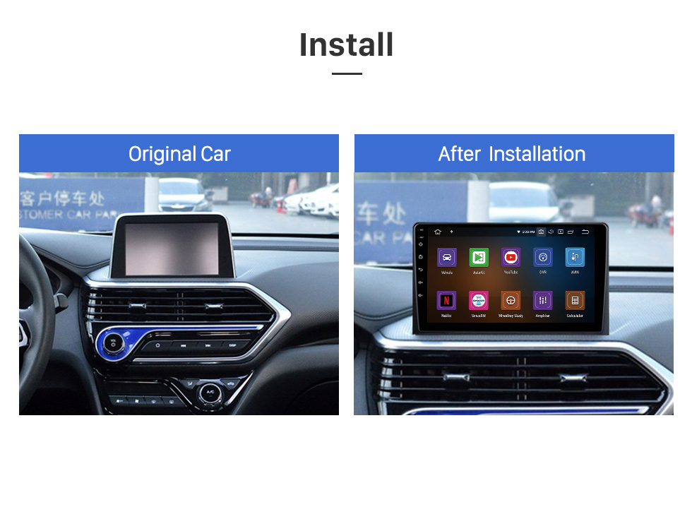 Seicane 9 pulgadas Android 13.0 para 2018 CHANAN ALSVIN Radio de navegación GPS con Bluetooth HD Pantalla táctil compatible con TPMS DVR Carplay cámara DAB +