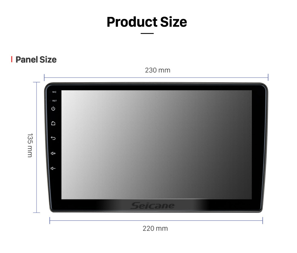 Seicane 9-дюймовый Android 11.0 для Toyota Land Cruise VX 1998–2005 гг. GPS-навигация Радио с Bluetooth HD Поддержка сенсорного экрана TPMS DVR Камера Carplay DAB+