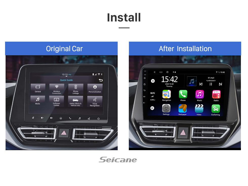 Seicane 10.1 Inch HD Touchscreen for 2022 SUZUKI BALENO GPS Navi Bluetooth Car Radio Repair Support HD Digital TV