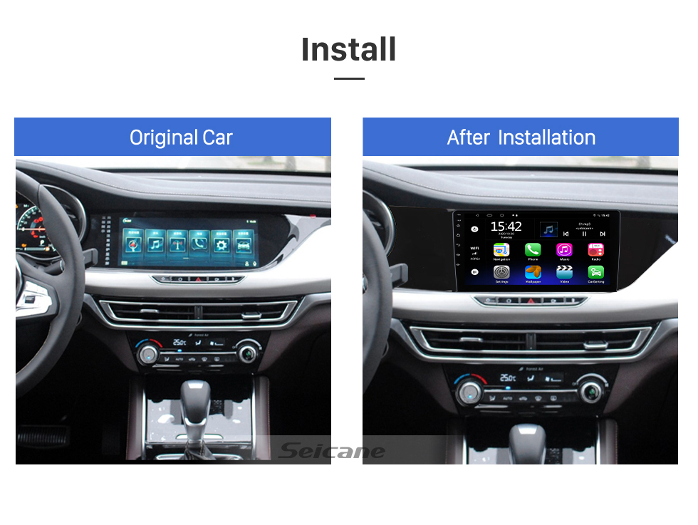 Seicane Für 2012 2013 2014 2015 MAZDA BT 50 Radio Android 13.0 HD Touchscreen 10,1 Zoll GPS-Navigationssystem mit Bluetooth-Unterstützung Carplay DVR