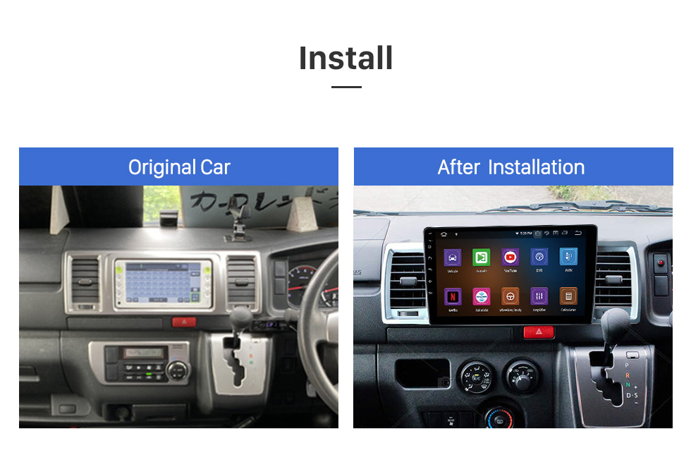 Seicane Carplay 10.1 inch Android 13.0 for 2010-2015 2016 2017 2018 TOYOTA HIACE GPS Navigation Android Auto Radio with Bluetooth HD Touchscreen support TPMS DVR DAB+ Seicane Carplay 10.1 inch Android 13.0 for 2010-2015 2016 2017 2018 TOYOTA HIACE GPS Navigation Android Auto Radio with Bluetooth HD Touchscreen support TPMS DVR DAB+