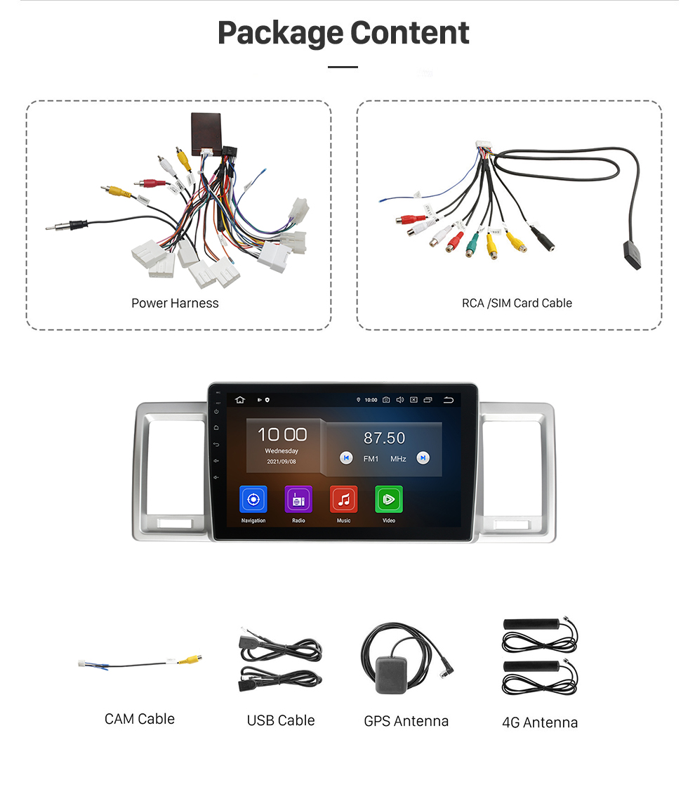Seicane Carplay 10.1 inch Android 13.0 for 2010-2015 2016 2017 2018 TOYOTA HIACE GPS Navigation Android Auto Radio with Bluetooth HD Touchscreen support TPMS DVR DAB+ Seicane Carplay 10.1 inch Android 13.0 for 2010-2015 2016 2017 2018 TOYOTA HIACE GPS Navigation Android Auto Radio with Bluetooth HD Touchscreen support TPMS DVR DAB+