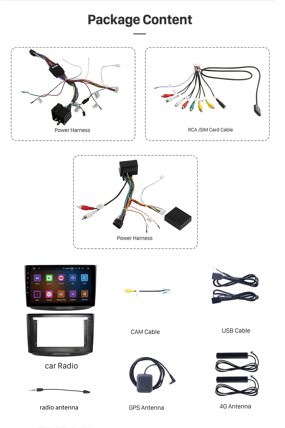 Seicane Carplay 10.1 pulgadas Android 13.0 para 2010-2013 2014 2015 BENZ VITO W639 Navegación GPS Android Auto Radio con Bluetooth HD Pantalla táctil compatible con TPMS DVR DAB+