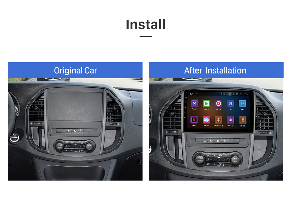 Seicane Carplay 10.1 inch Android 12.0 for 2014-2016 2017 2018 BENZ VITO GPS Navigation Android Auto Radio with Bluetooth HD Touchscreen support TPMS DVR DAB+ Seicane Carplay 10.1 inch Android 12.0 for 2014-2016 2017 2018 BENZ VITO GPS Navigation Android Auto Radio with Bluetooth HD Touchscreen support TPMS DVR DAB+