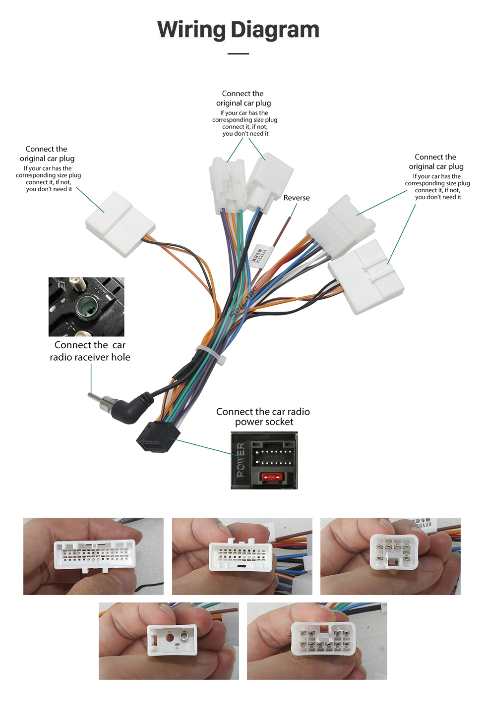 Seicane HD Pantalla táctil 9 pulgadas Android 13.0 Para 2005 TOYOTA FORTUNER VIGO HILUX MANUAL AC Radio Sistema de navegación GPS Bluetooth Carplay compatible Cámara de respaldo