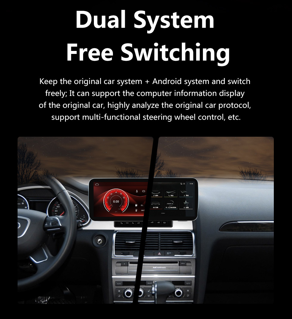 Seicane Android Auto HD Touchscreen 12,3 Zoll Android 11.0 Carplay GPS-Navigationsradio für 2005 2006 2007 2008–2015 AUDI Q7 mit Bluetooth AUX-Unterstützung, DVR-Lenkradsteuerung Seicane Android Auto HD Touchscreen 12,3 Zoll Android 11.0 Carplay GPS-Navigationsradio für 2005 2006 2007 2008–2015 AUDI Q7 mit Bluetooth AUX-Unterstützung, DVR-Lenkradsteuerung