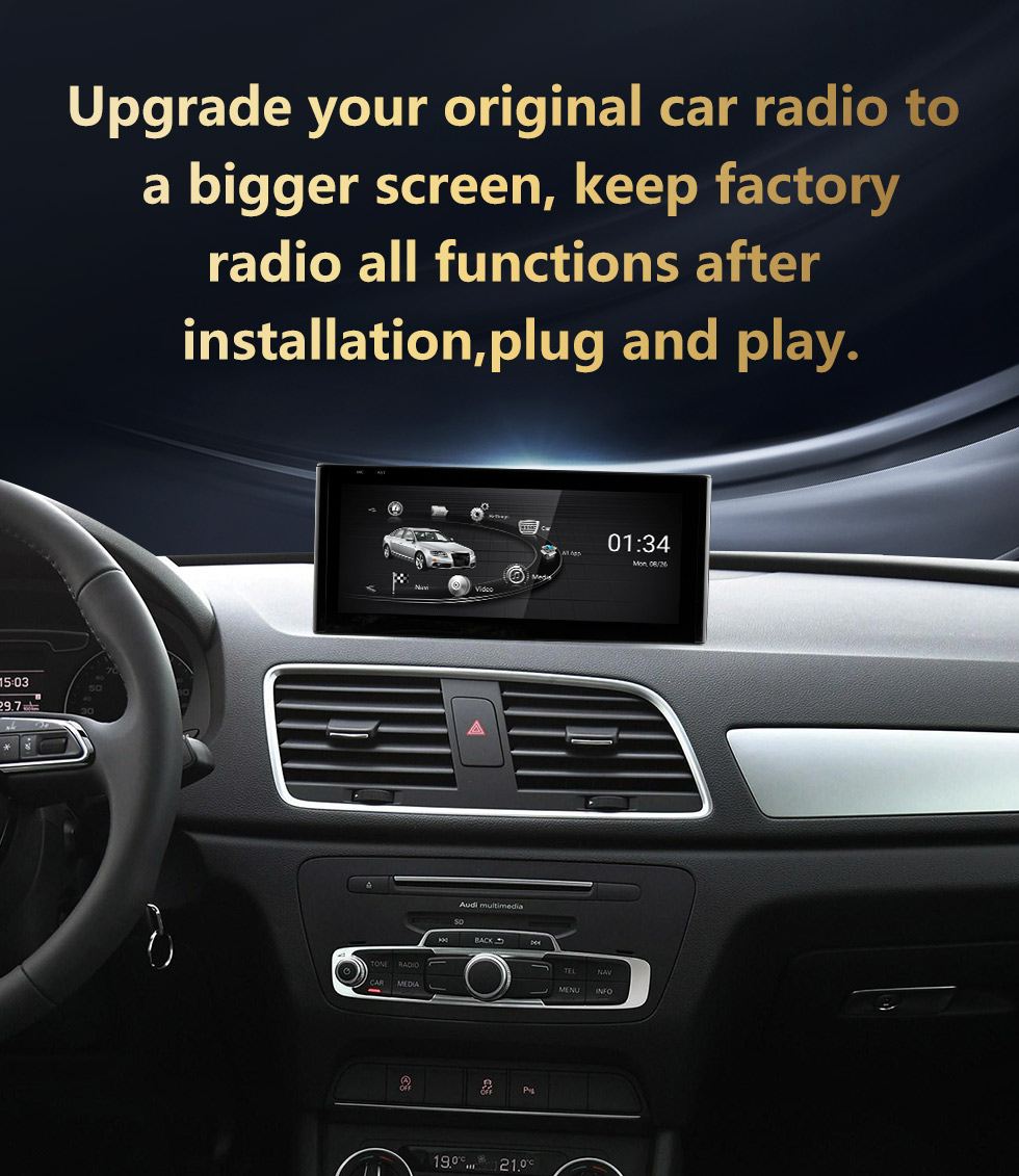Seicane Carplay 10.25 inch Android 11.0 for 2013-2015 2016 2017 2018 AUDI Q3 Radio HD Touchscreen GPS Navigation System with Bluetooth