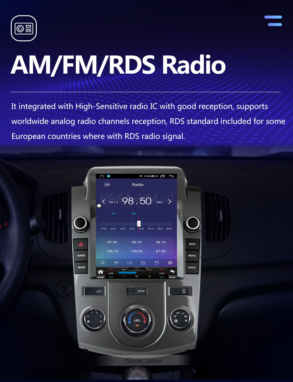 Seicane 9.7 inch Android 11.0 for 2009-2016 KIA Forte Radio GPS Navigation System with Bluetooth HD Touchscreen AUX Carplay support Digital TV AHD Camera Seicane 9.7 inch Android 11.0 for 2009-2016 KIA Forte Radio GPS Navigation System with Bluetooth HD Touchscreen AUX Carplay support Digital TV AHD Camera