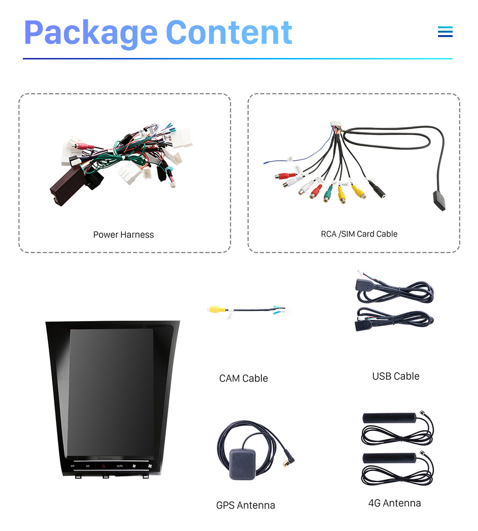 Seicane Carplay OEM 12,1 polegadas Android 10.0 para 2005 2006 2007-2010 LEXUS GS300 Radio Android Auto GPS Navigation System Com HD Touchscreen Bluetooth suporte OBD2 DVR Seicane Carplay OEM 12,1 polegadas Android 10.0 para 2005 2006 2007-2010 LEXUS GS300 Radio Android Auto GPS Navigation System Com HD Touchscreen Bluetooth suporte OBD2 DVR