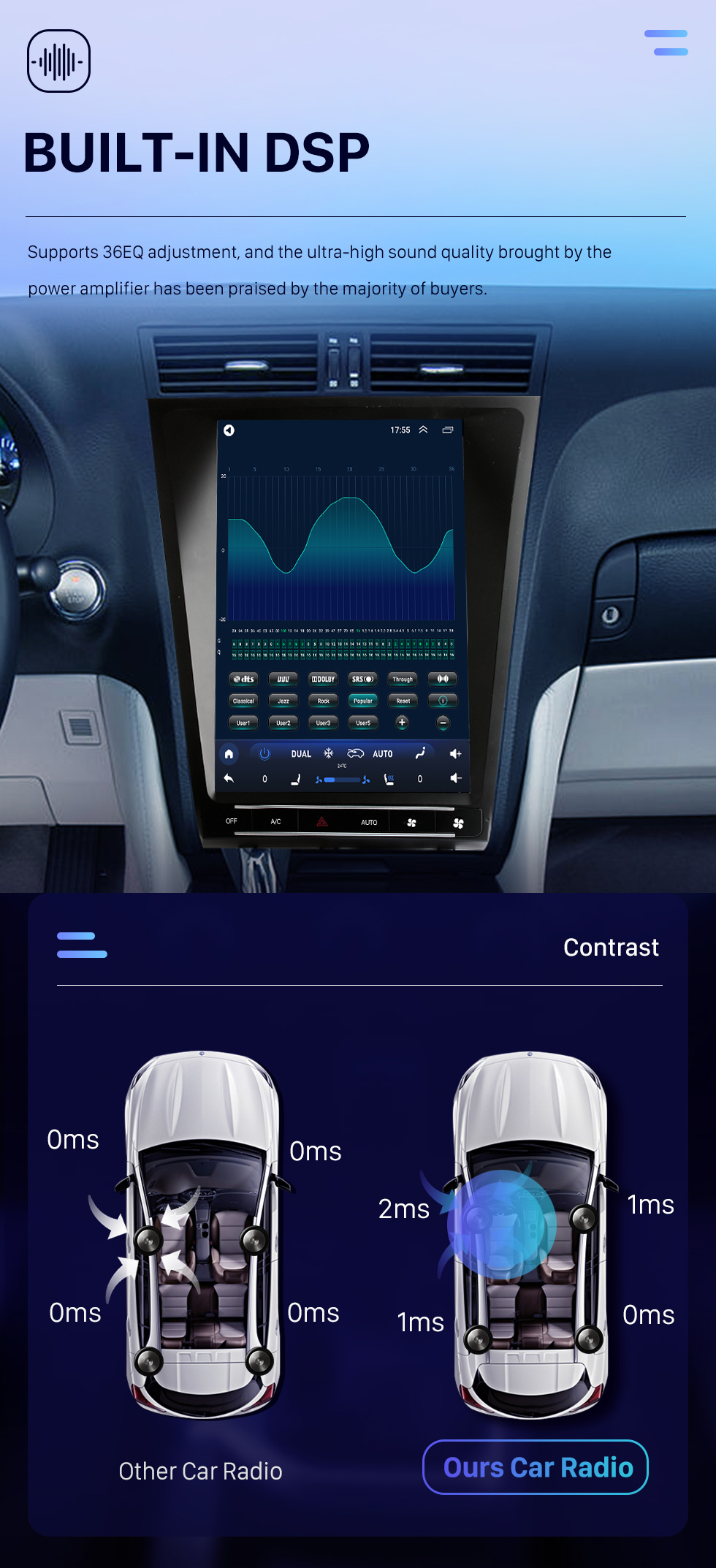 Seicane Carplay OEM 12,1 pouces Android 10.0 pour 2005 2006 2007-2010 LEXUS GS300 Radio Android Auto Système de navigation GPS avec écran tactile HD Prise en charge Bluetooth OBD2 DVR