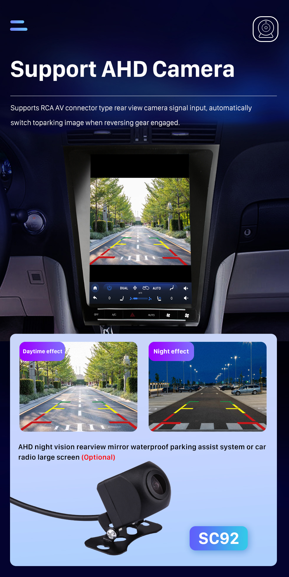 Seicane Carplay OEM 12,1 pouces Android 10.0 pour 2005 2006 2007-2010 LEXUS GS300 Radio Android Auto Système de navigation GPS avec écran tactile HD Prise en charge Bluetooth OBD2 DVR