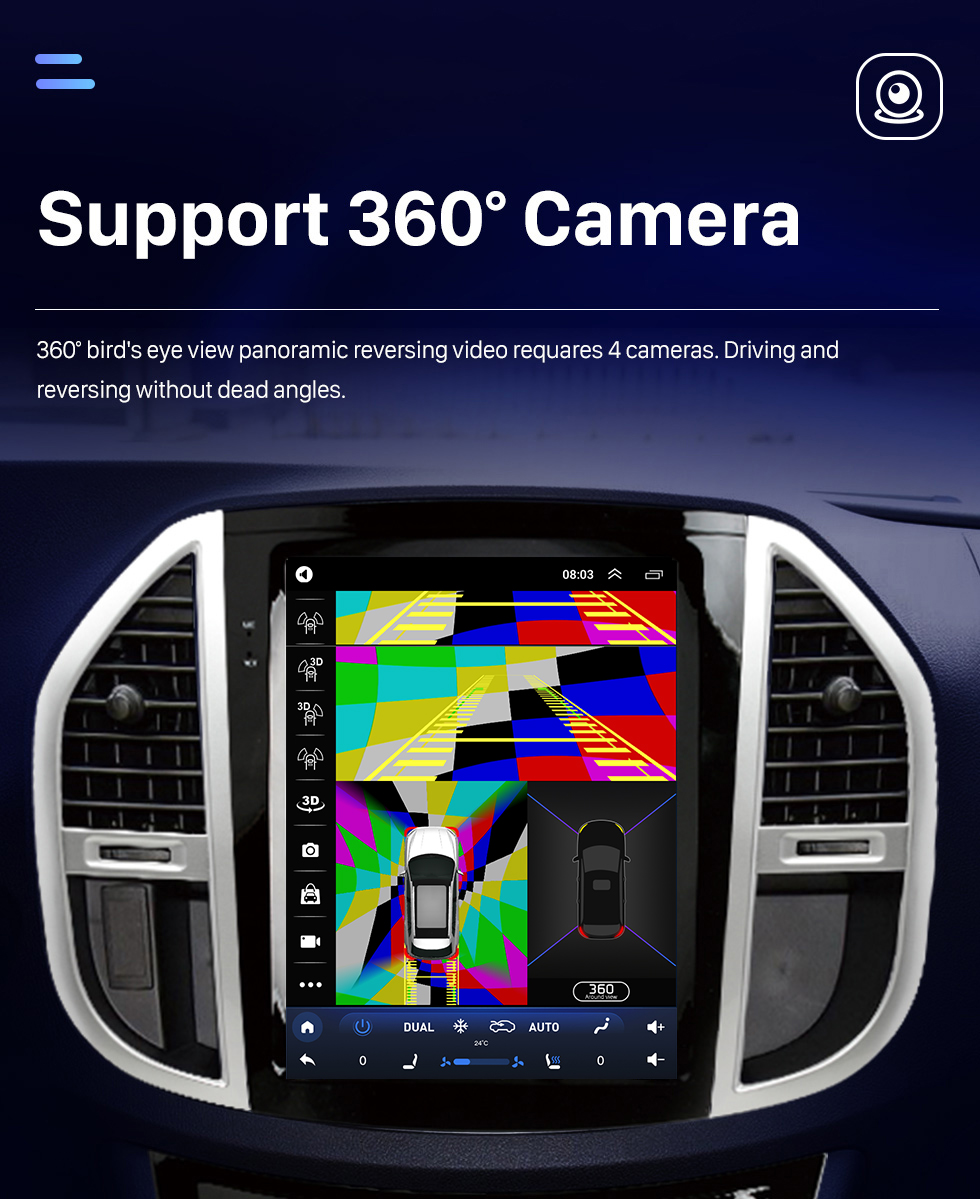 Seicane 12,1-дюймовый Android 10.0 GPS-навигатор для 2016 2017 2018-2022 Mercedes-Benz vito с сенсорным экраном HD Bluetooth Поддержка AUX Carplay OBD2
